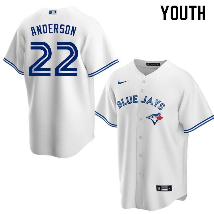 Nike Youth #22 Chase Anderson Toronto Blue Jays Baseball Jerseys Sale-White